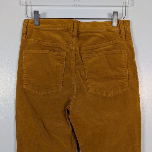 J. Crew Corduroy Ankle Pants Mustard Yellow High-Waisted 28 - Picture 6 of 8